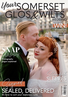 Cover of the October/November 2025 issue of Your Somerset, Glos & Wilts Wedding magazine