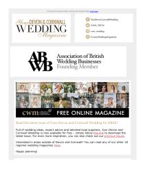 Your Devon and Cornwall Wedding magazine - January 2022 newsletter