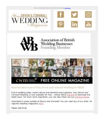 Your Devon and Cornwall Wedding magazine - October 2022 newsletter