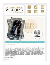 Your Devon and Cornwall Wedding magazine - March 2023 newsletter