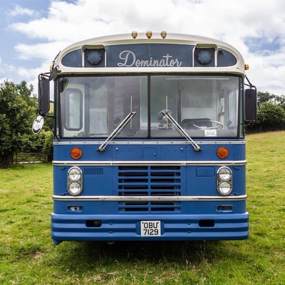 Enjoy a minimoon aboard the Bluebird Bus