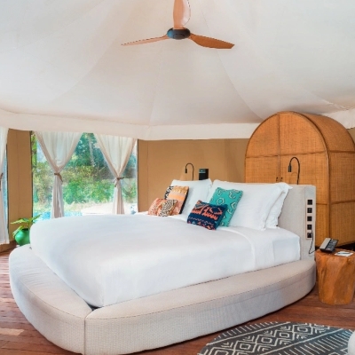Fairmont Maldives has launched the Maldives’ first uber-luxury beach glamping experience