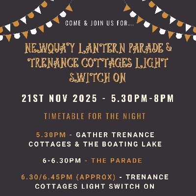 Wedding News: Newquay Lantern Parade lights up Trenance Gardens on 21st November