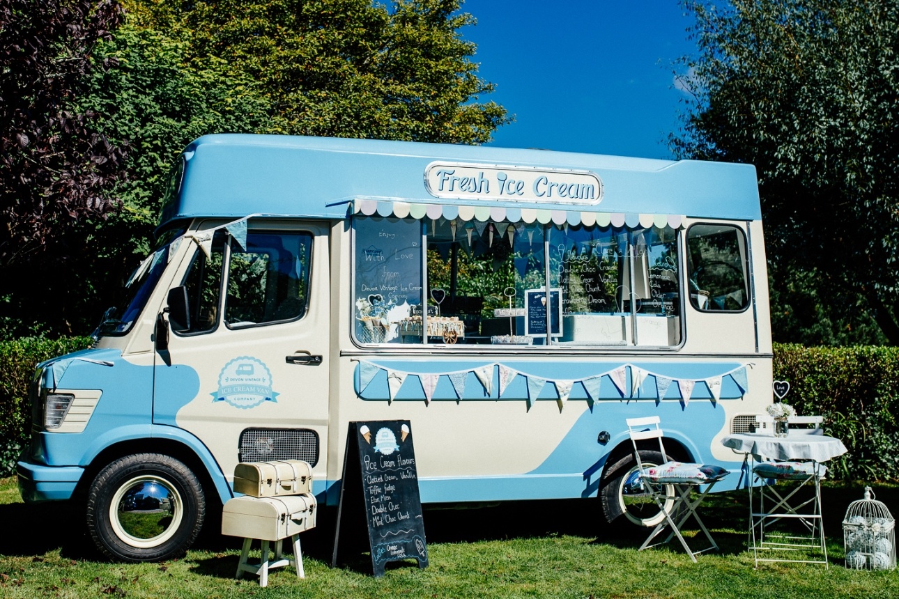 Tara Price, owner of the Devon Vintage Ice Cream Van Company located in Plympton near Plymouth looks ahead to trends for summer weddings this year: Image 1