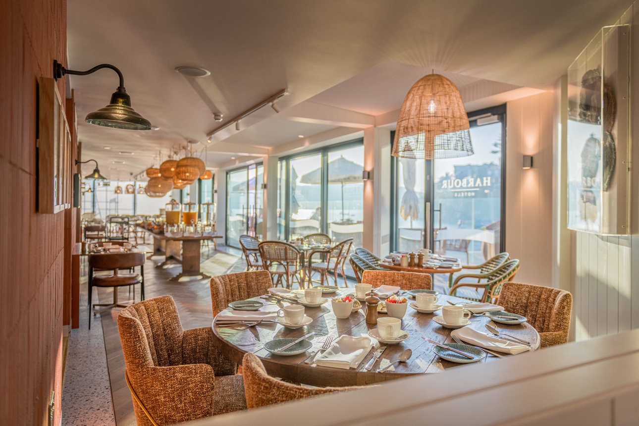 Inside Harbour Beach Club & Hotel set for breakfast