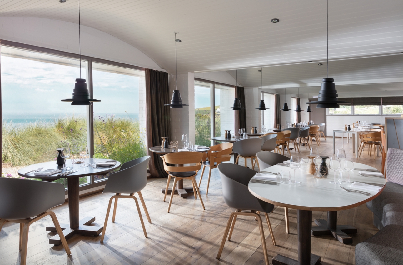 Swimming pools and view at the Bedruthan Hotel & Spa in Cornwall offering two Valentine's Day packages