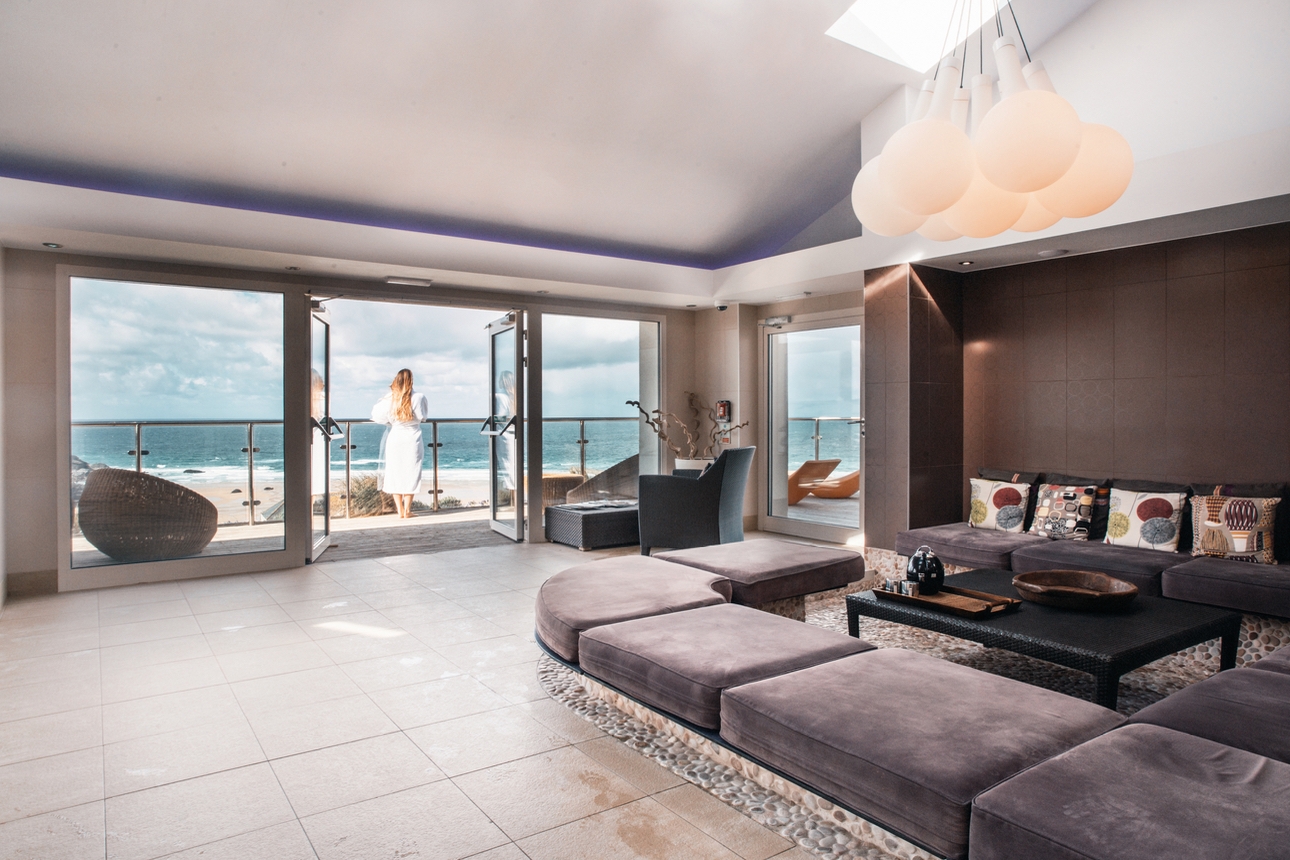 The spa at Bedruthan hotel and spa in Cornwall.