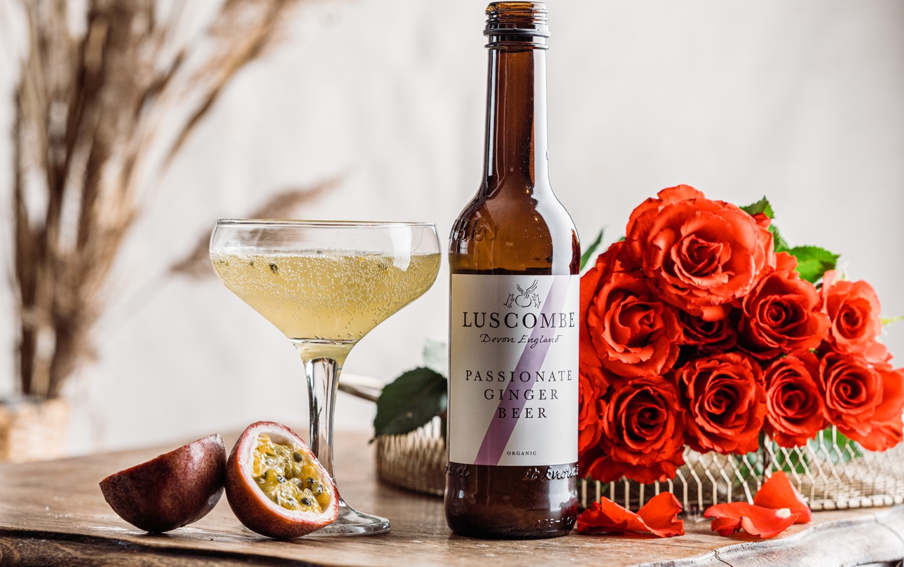 Devon-based drink brand Luscombe's bottled Passionate Ginger Beer