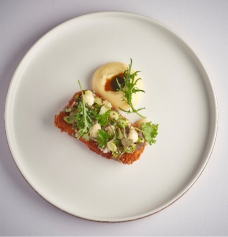 A dish by chef Adam Handling who is through to the final of Great British Menu on BBC Two