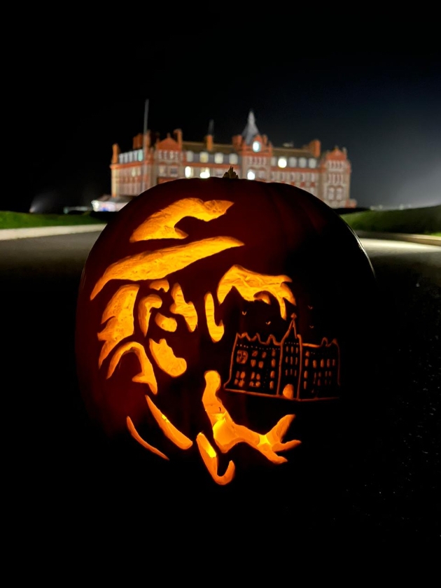 The Headland Hotel in Newquay with a Halloween theme