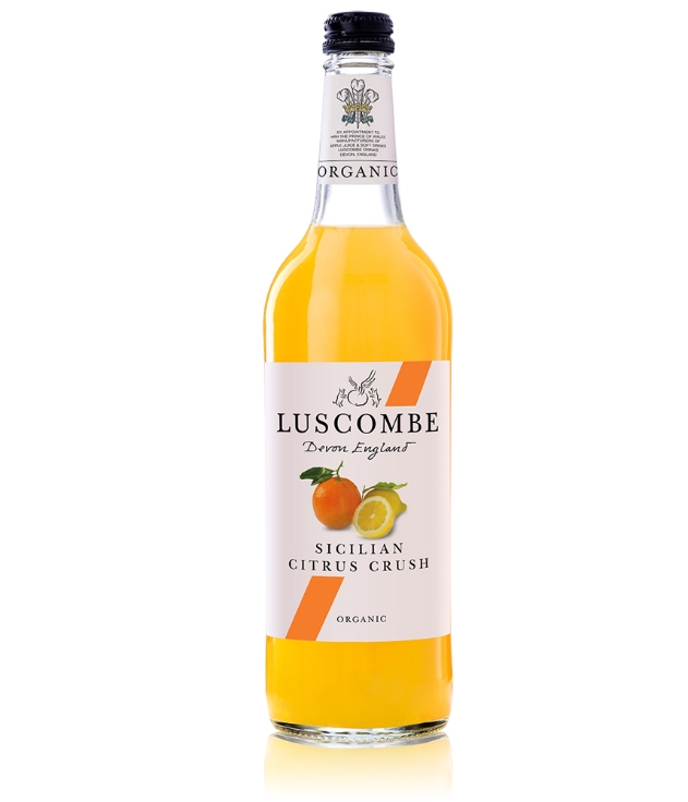 A bottle of Luscombe Sicilian Citrus Crush