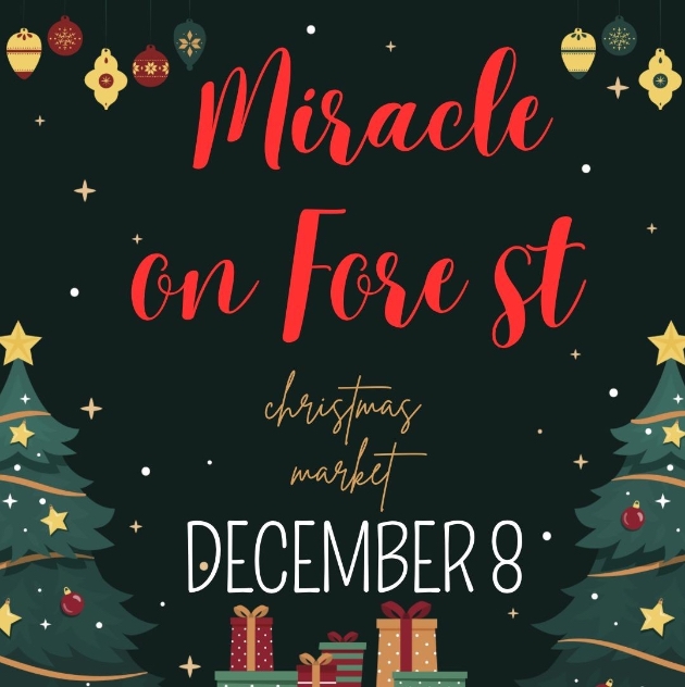 'Miracle on Fore Street' in Newquay Christmas poster