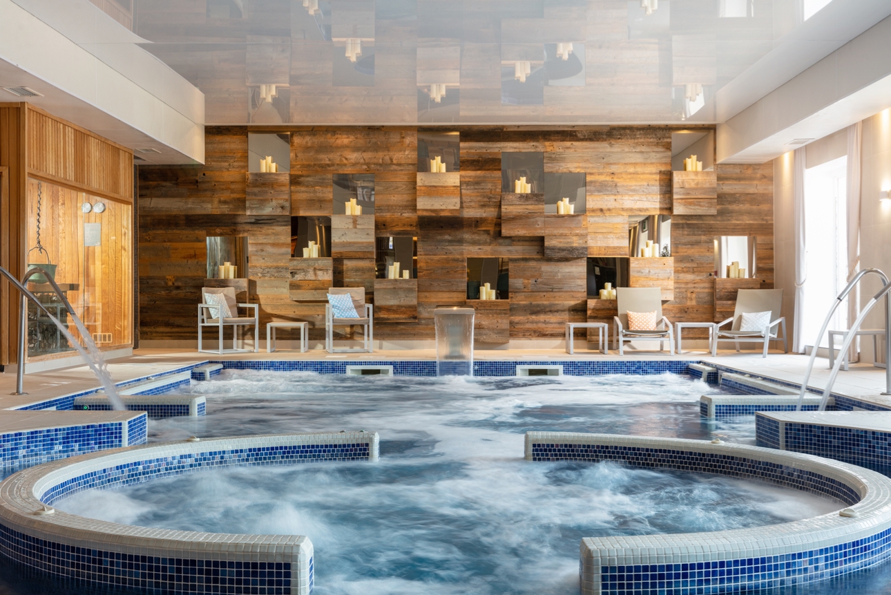 The spa at St Michaels Resort in Gyllyngvase Beach, Cornwall