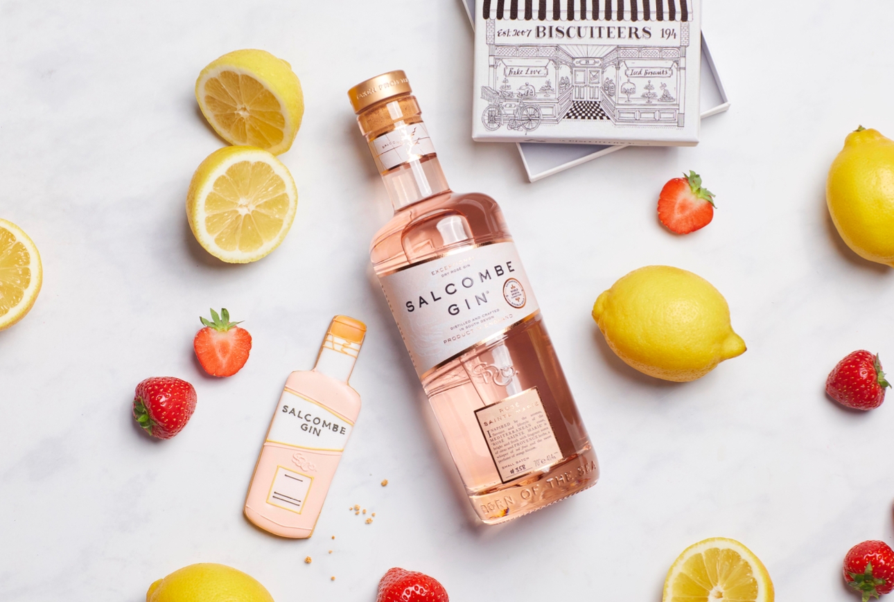 Salcombe Gin and Biscuiteers new biscuit collaboration