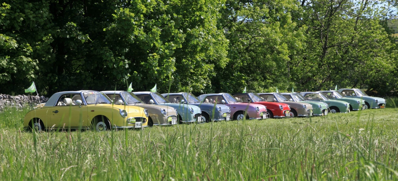 Colourful Figaro cars