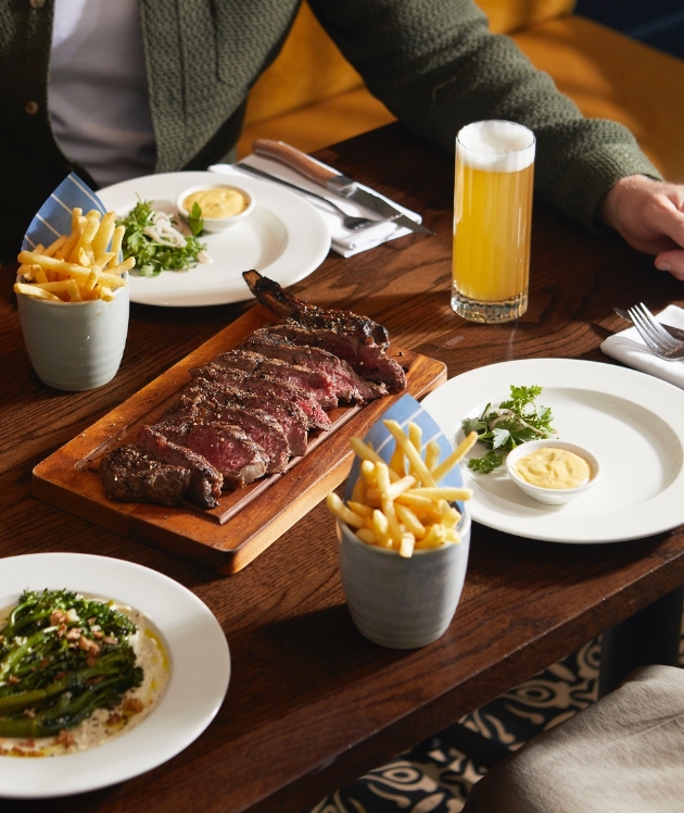 Dinner and beer at Côte Brasserie