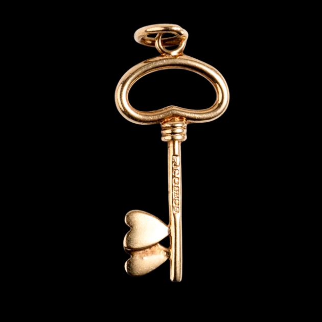 Heart key charm from Devon-born Sorrell Jewels