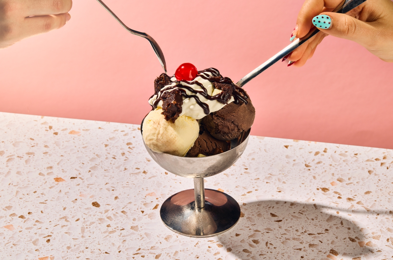 A dessert at Prezzo Italian