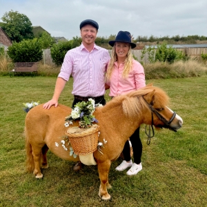 The Devon Champagne and Confetti Pony