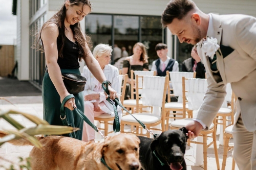 Hannah’s Wedding Dog Chaperone